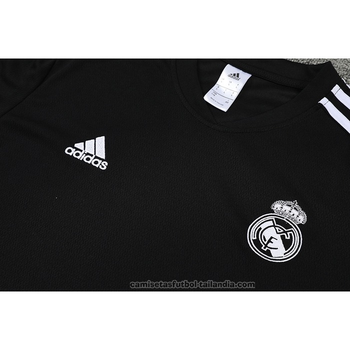 Chandal del Real Madrid Manga Corta 22/23 Negro y Purpura - Pantalon Corto